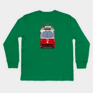 Vienna Tram (E2) Kids Long Sleeve T-Shirt